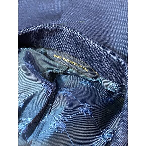 Vintage Brooks Brothers Blazer Mens Xl Blue 100% Coat Jacket Made In USA - Picture 5 of 14